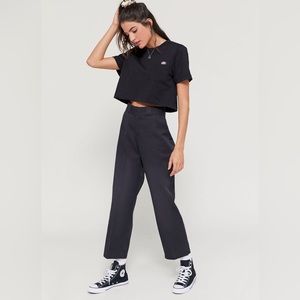 NWOT Urban outfitters dickies womens high rise black pants
